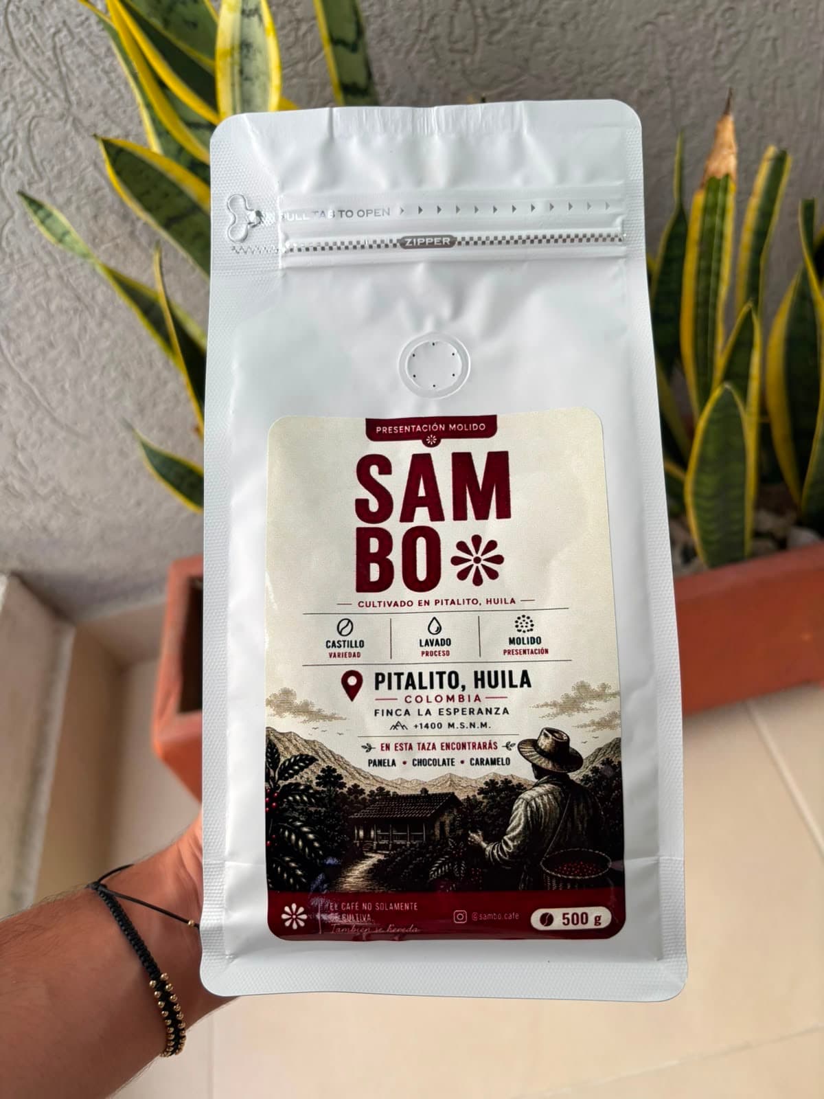Bolsa de café SAMBO molido de 500 gramos